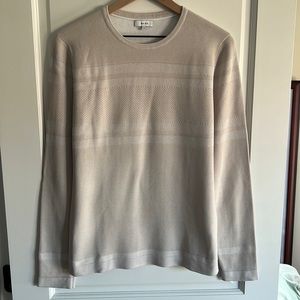 Reiss Men's Crewneck Sweater in Light Beige